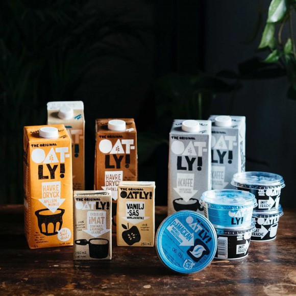 Oatly oat milk products