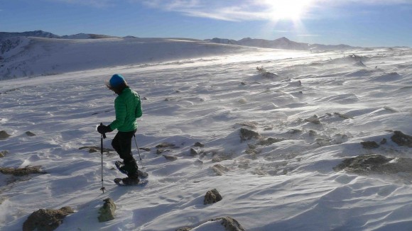 Caroline bushnell skiing